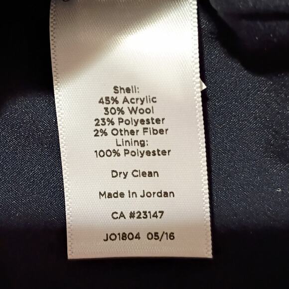 Talbots 8 Wool Blend Knee Length Grey/Multicolor Geometric Plaid Skirt Lined - Picture 9 of 10